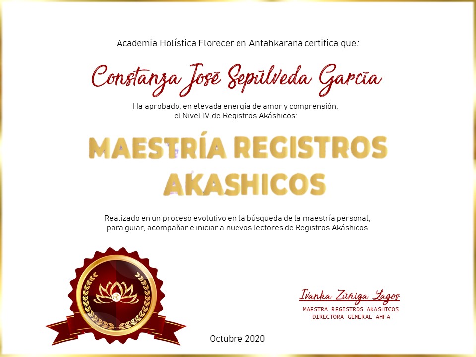 Certificado Maestría en RA Constanza Sepúlveda